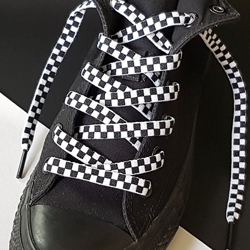 AKSESORIS SNEAKERS KIPZKAPZ Flat Checker XS27 8MM